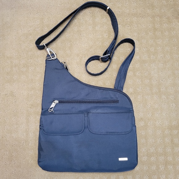 Travelon Handbags - Travelon Anti-Theft Classic Crossbody Security Travel Bag Purse Midnight - Blue